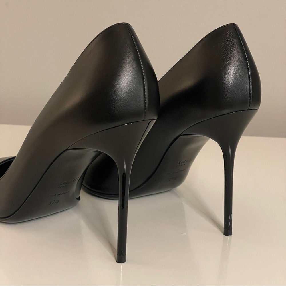 BALMAIN Ruby Pointed Toe Stiletto Pumps in Black - Picture 6 of 9